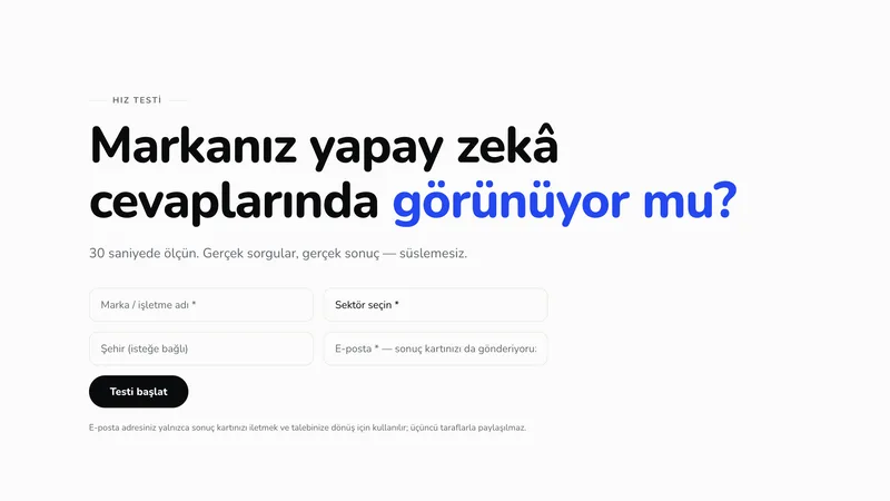 Hız Testi aracının ekranı